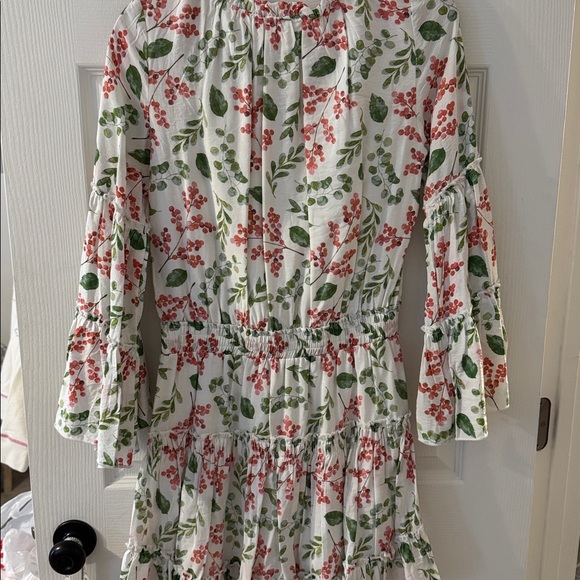 Fanco Floral Dress Tie Neck - Picture 5 of 5